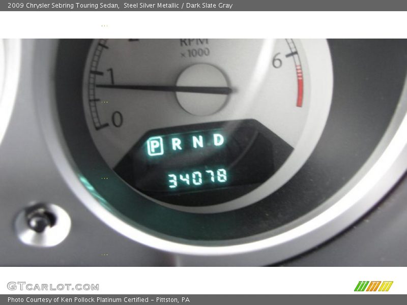 Steel Silver Metallic / Dark Slate Gray 2009 Chrysler Sebring Touring Sedan