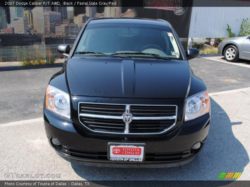 Black / Pastel Slate Gray/Red 2007 Dodge Caliber R/T AWD