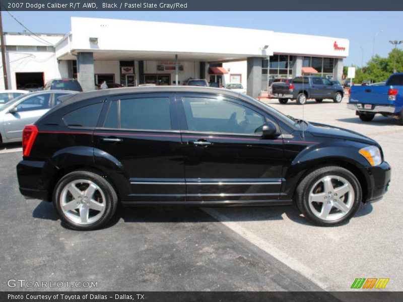 Black / Pastel Slate Gray/Red 2007 Dodge Caliber R/T AWD