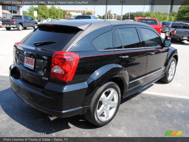 Black / Pastel Slate Gray/Red 2007 Dodge Caliber R/T AWD