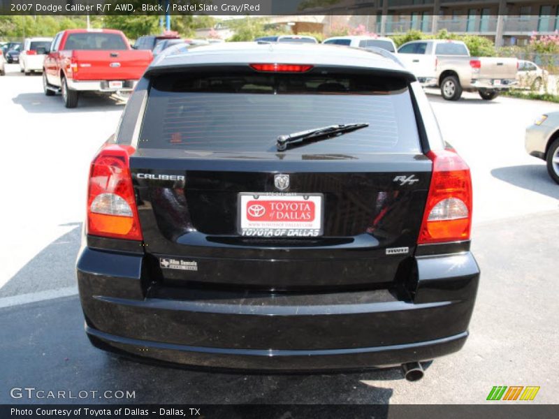 Black / Pastel Slate Gray/Red 2007 Dodge Caliber R/T AWD