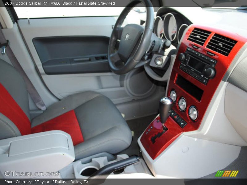 Black / Pastel Slate Gray/Red 2007 Dodge Caliber R/T AWD