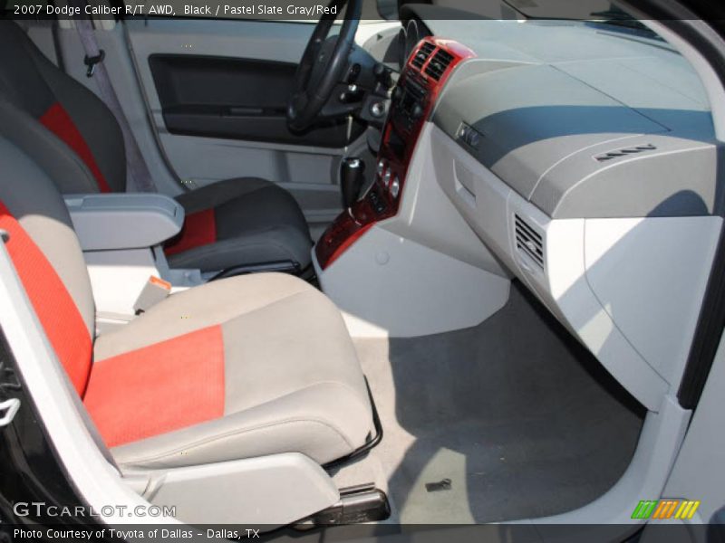Black / Pastel Slate Gray/Red 2007 Dodge Caliber R/T AWD
