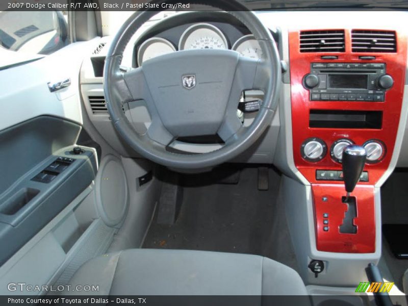 Black / Pastel Slate Gray/Red 2007 Dodge Caliber R/T AWD