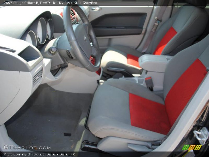 Black / Pastel Slate Gray/Red 2007 Dodge Caliber R/T AWD