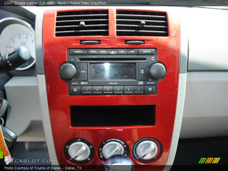 Black / Pastel Slate Gray/Red 2007 Dodge Caliber R/T AWD