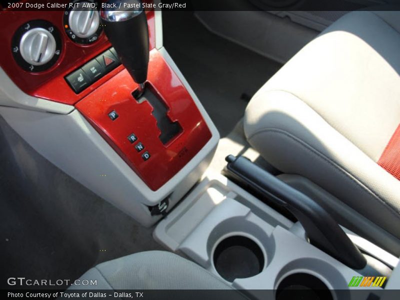 Black / Pastel Slate Gray/Red 2007 Dodge Caliber R/T AWD