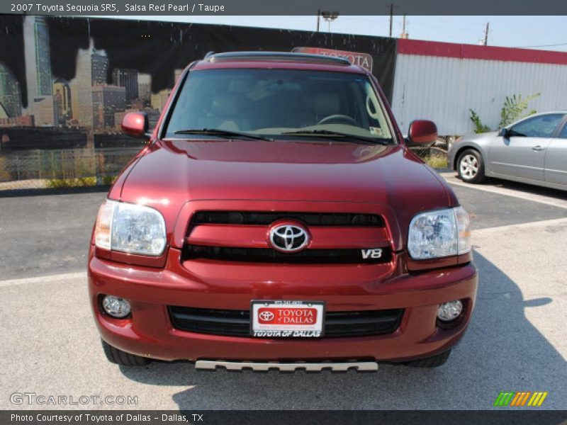 Salsa Red Pearl / Taupe 2007 Toyota Sequoia SR5