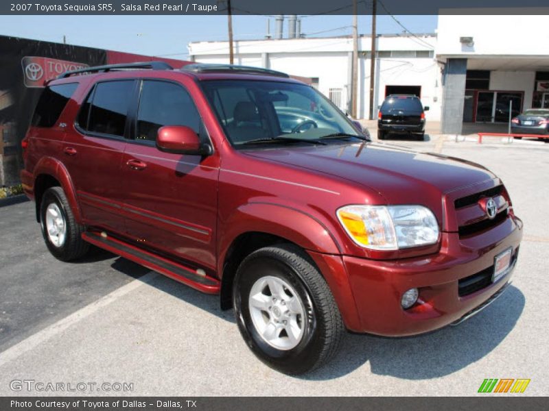 Salsa Red Pearl / Taupe 2007 Toyota Sequoia SR5