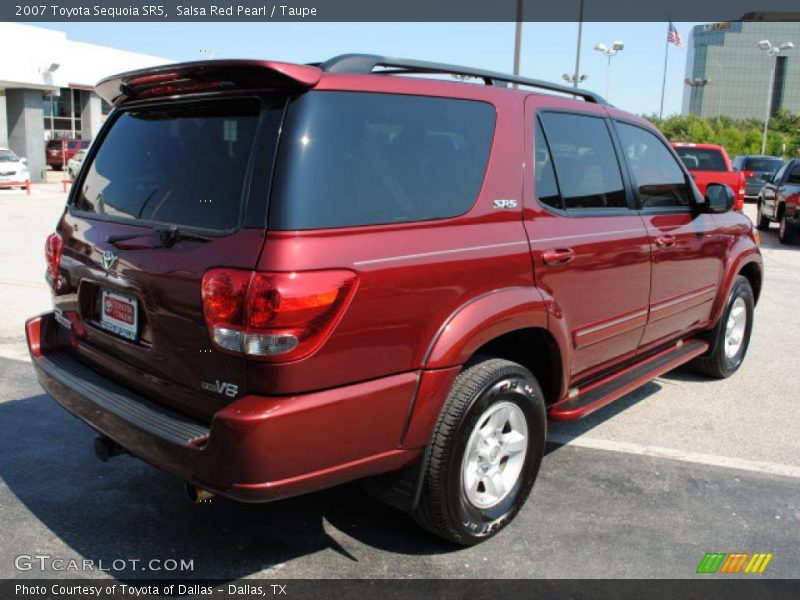 Salsa Red Pearl / Taupe 2007 Toyota Sequoia SR5