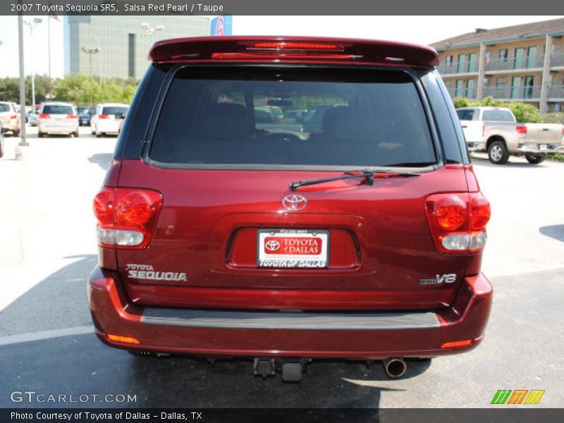Salsa Red Pearl / Taupe 2007 Toyota Sequoia SR5