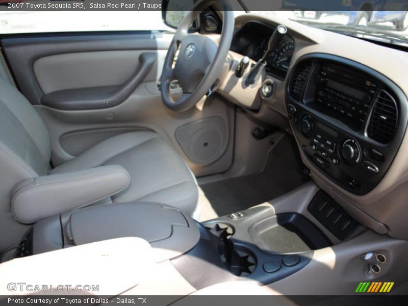 Salsa Red Pearl / Taupe 2007 Toyota Sequoia SR5