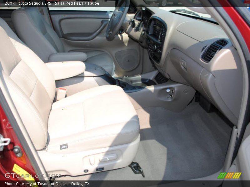 Salsa Red Pearl / Taupe 2007 Toyota Sequoia SR5