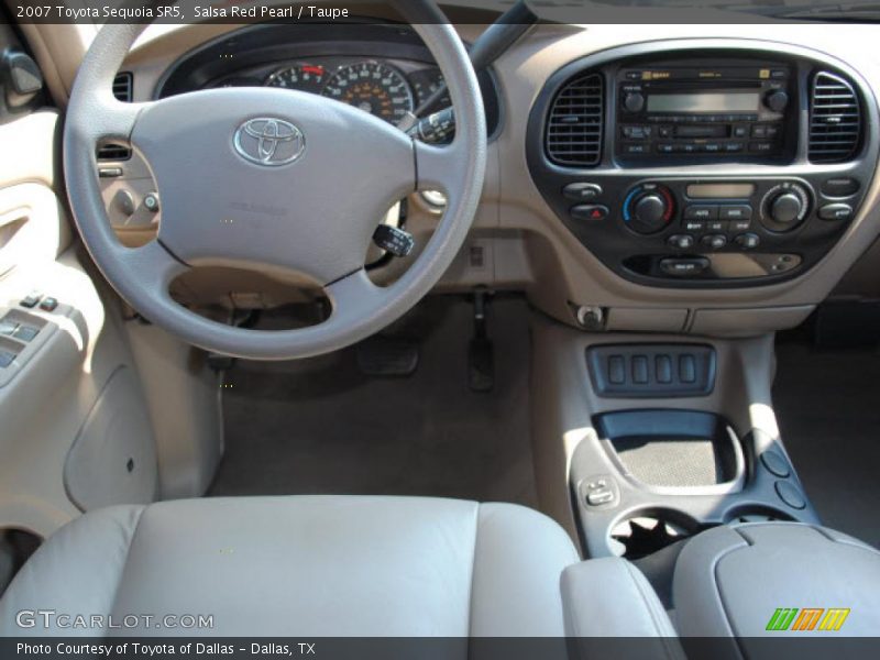 Salsa Red Pearl / Taupe 2007 Toyota Sequoia SR5