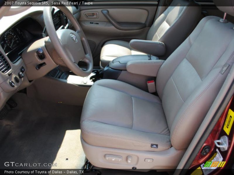 Salsa Red Pearl / Taupe 2007 Toyota Sequoia SR5