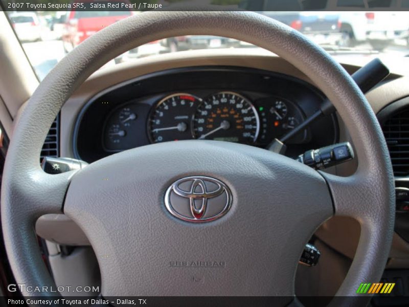 Salsa Red Pearl / Taupe 2007 Toyota Sequoia SR5