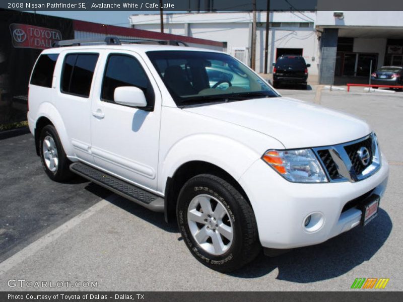 Avalanche White / Cafe Latte 2008 Nissan Pathfinder SE