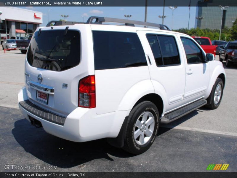 Avalanche White / Cafe Latte 2008 Nissan Pathfinder SE