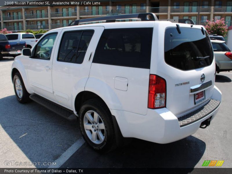 Avalanche White / Cafe Latte 2008 Nissan Pathfinder SE