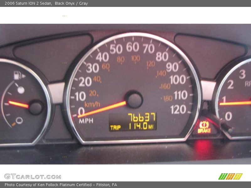 Black Onyx / Gray 2006 Saturn ION 2 Sedan