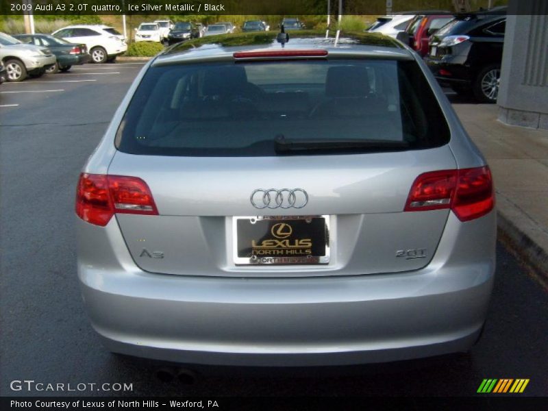 Ice Silver Metallic / Black 2009 Audi A3 2.0T quattro