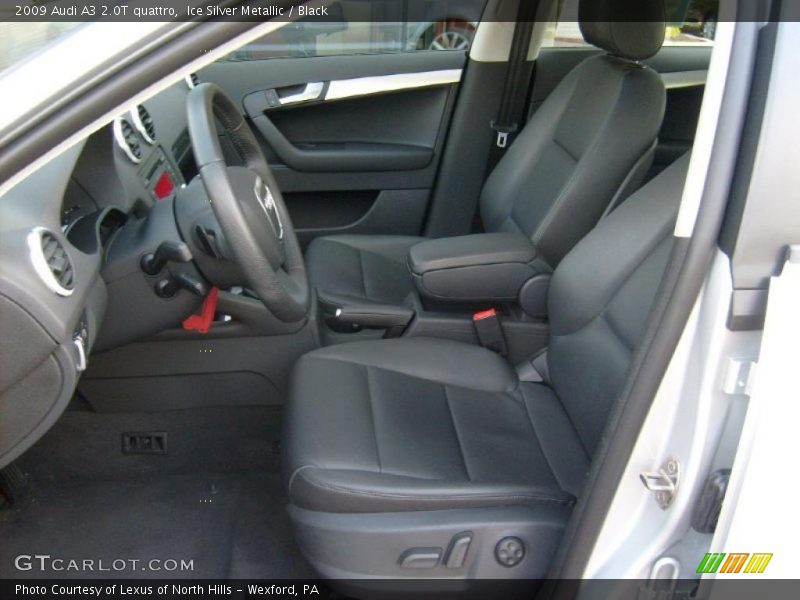 Ice Silver Metallic / Black 2009 Audi A3 2.0T quattro