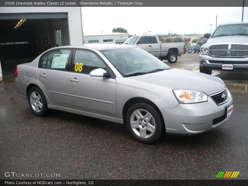 Silverstone Metallic / Titanium Gray 2008 Chevrolet Malibu Classic LS Sedan