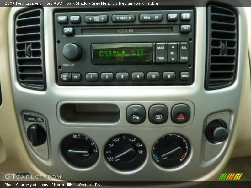 Dark Shadow Grey Metallic / Medium/Dark Pebble 2004 Ford Escape Limited 4WD