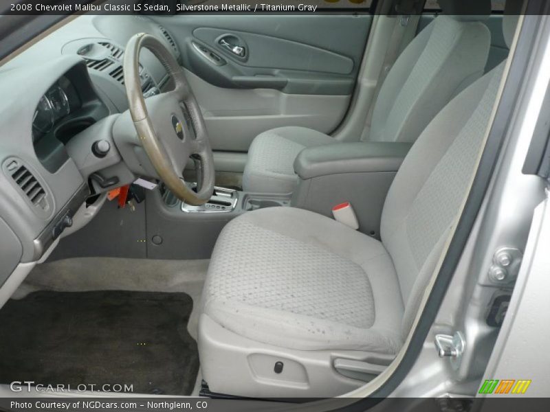 Silverstone Metallic / Titanium Gray 2008 Chevrolet Malibu Classic LS Sedan