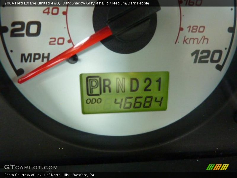 Dark Shadow Grey Metallic / Medium/Dark Pebble 2004 Ford Escape Limited 4WD