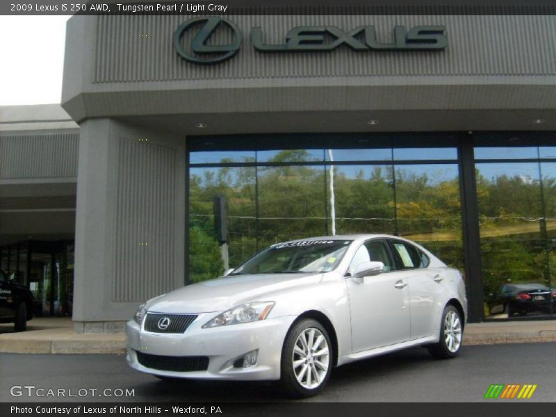 Tungsten Pearl / Light Gray 2009 Lexus IS 250 AWD