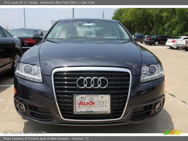Aventurine Blue Pearl Effect / Light Gray 2011 Audi A6 3.2 Sedan