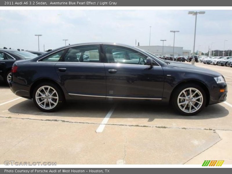 Aventurine Blue Pearl Effect / Light Gray 2011 Audi A6 3.2 Sedan