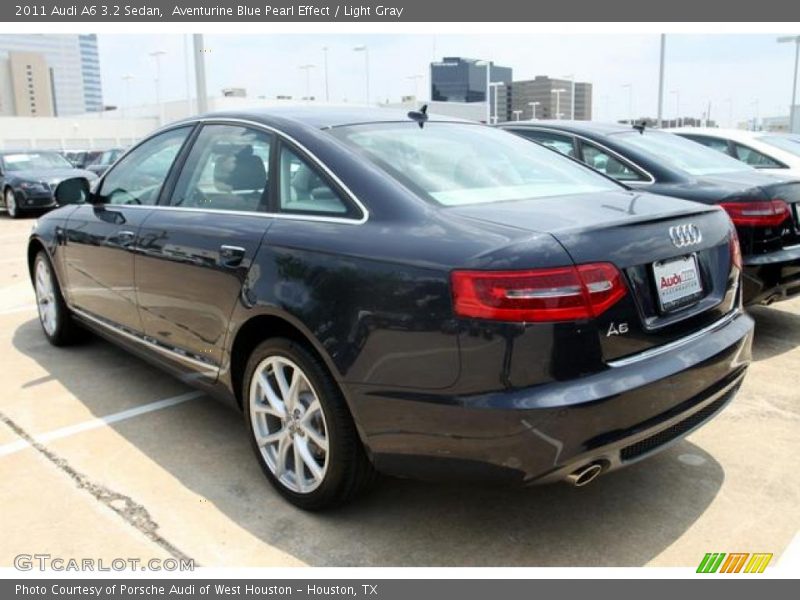 Aventurine Blue Pearl Effect / Light Gray 2011 Audi A6 3.2 Sedan