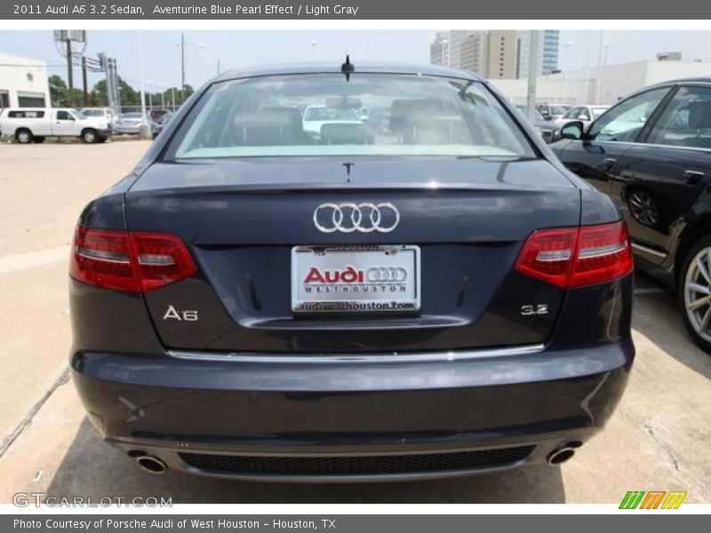 Aventurine Blue Pearl Effect / Light Gray 2011 Audi A6 3.2 Sedan