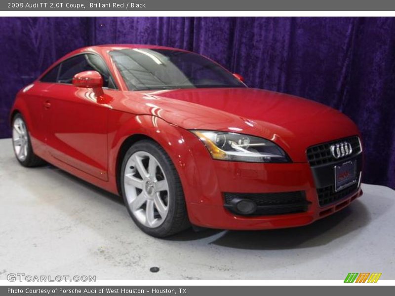 Brilliant Red / Black 2008 Audi TT 2.0T Coupe