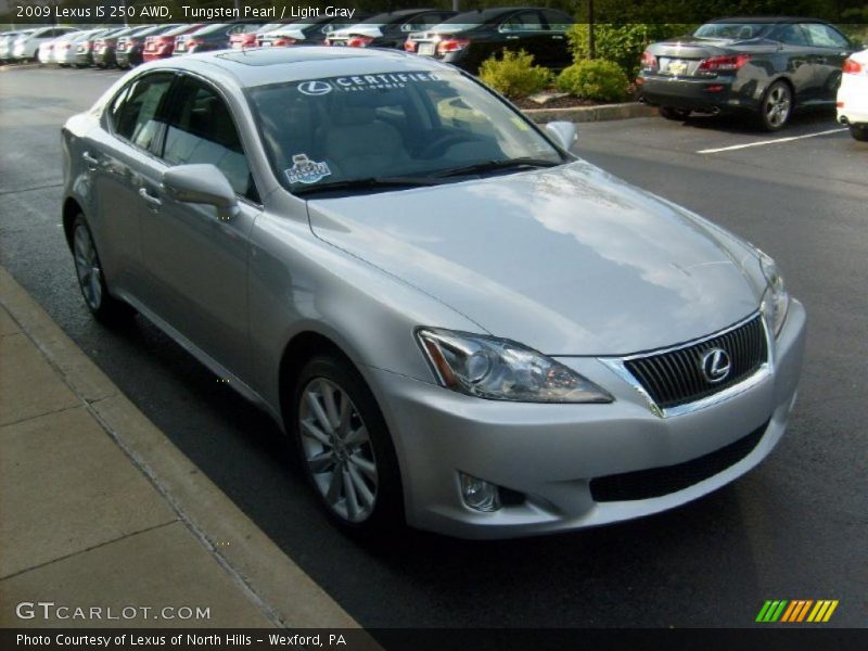 Tungsten Pearl / Light Gray 2009 Lexus IS 250 AWD