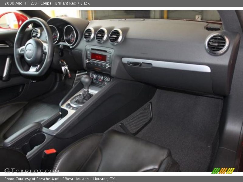 Brilliant Red / Black 2008 Audi TT 2.0T Coupe