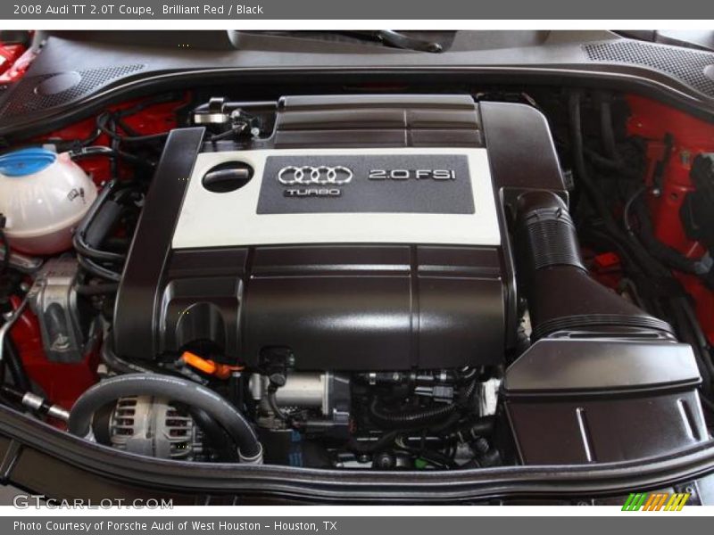 Brilliant Red / Black 2008 Audi TT 2.0T Coupe