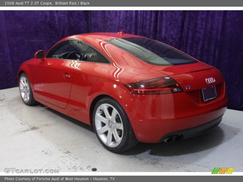 Brilliant Red / Black 2008 Audi TT 2.0T Coupe