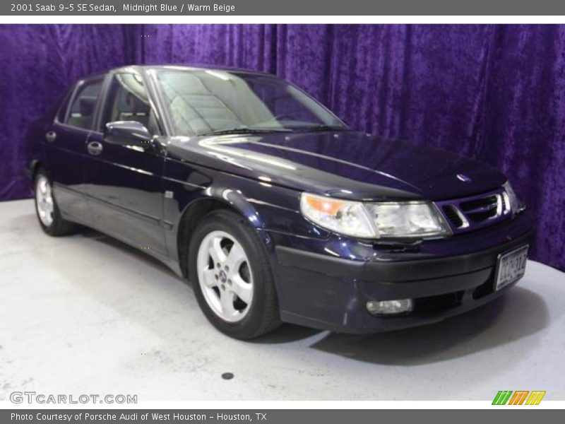 Midnight Blue / Warm Beige 2001 Saab 9-5 SE Sedan
