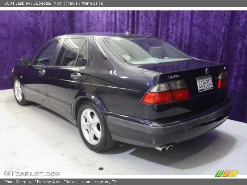 Midnight Blue / Warm Beige 2001 Saab 9-5 SE Sedan