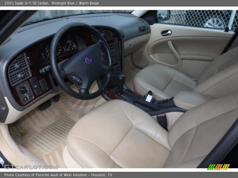 Midnight Blue / Warm Beige 2001 Saab 9-5 SE Sedan