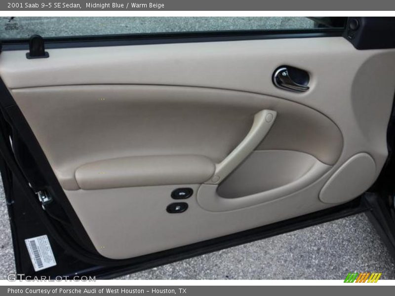 Midnight Blue / Warm Beige 2001 Saab 9-5 SE Sedan