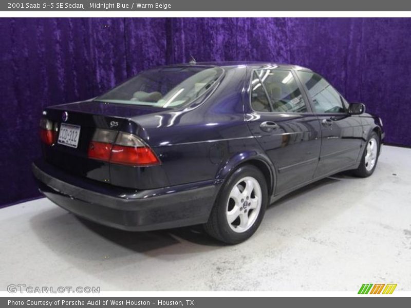 Midnight Blue / Warm Beige 2001 Saab 9-5 SE Sedan