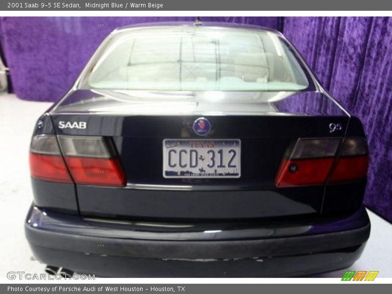 Midnight Blue / Warm Beige 2001 Saab 9-5 SE Sedan