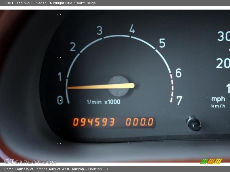 Midnight Blue / Warm Beige 2001 Saab 9-5 SE Sedan