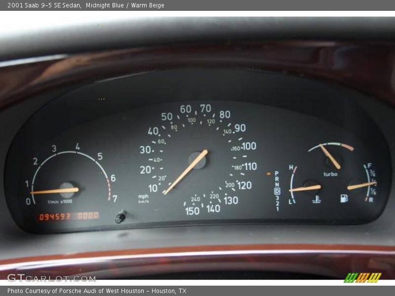 Midnight Blue / Warm Beige 2001 Saab 9-5 SE Sedan