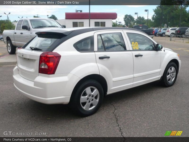 Stone White / Dark Slate Gray 2008 Dodge Caliber SE