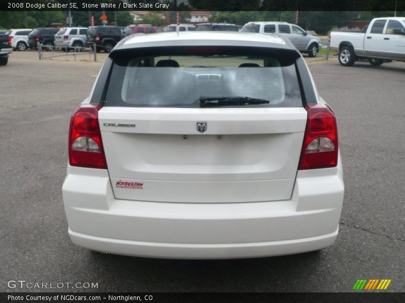Stone White / Dark Slate Gray 2008 Dodge Caliber SE